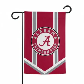 Alabama Crimson Tide Garden Flag Customized Chevron Stripes Crimson Best Selling