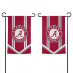 Alabama Crimson Tide Garden Flag Customized Chevron Stripes Crimson Best Selling