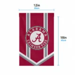 Alabama Crimson Tide Garden Flag Customized Chevron Stripes Crimson Best Selling