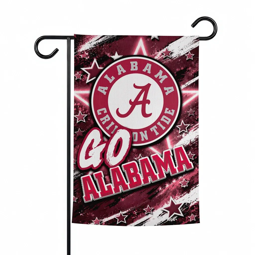 Alabama Crimson Tide Garden Flag Personalized Glowing Star Crimson Best Selling Alabama Crimson Tide Garden Flag Personalized Glowing Star Crimson Best Selling