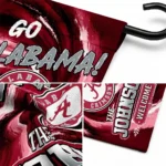 Alabama Crimson Tide Garden Flag Personalized Swirl Vortex Crimson Best Selling