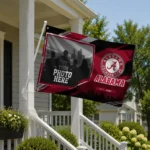 Alabama Crimson Tide House Flag Custom Framed Photo Crimson Black Best Selling