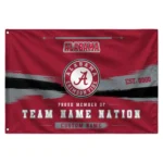 Alabama Crimson Tide House Flag Customized Brushed Streaks Crimson Best Selling