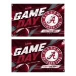 Alabama Crimson Tide House Flag Personalized Action Streaks Crimson Best Selling