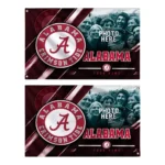 Alabama Crimson Tide House Flag Personalized Diagonal Stripes Crimson Best Selling