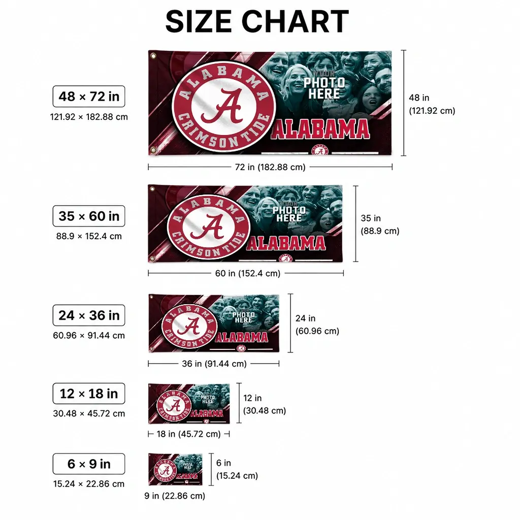 Alabama Crimson Tide House Flag Personalized Diagonal Stripes Crimson High Quality Alabama Crimson Tide House Flag Personalized Diagonal Stripes Crimson High Quality