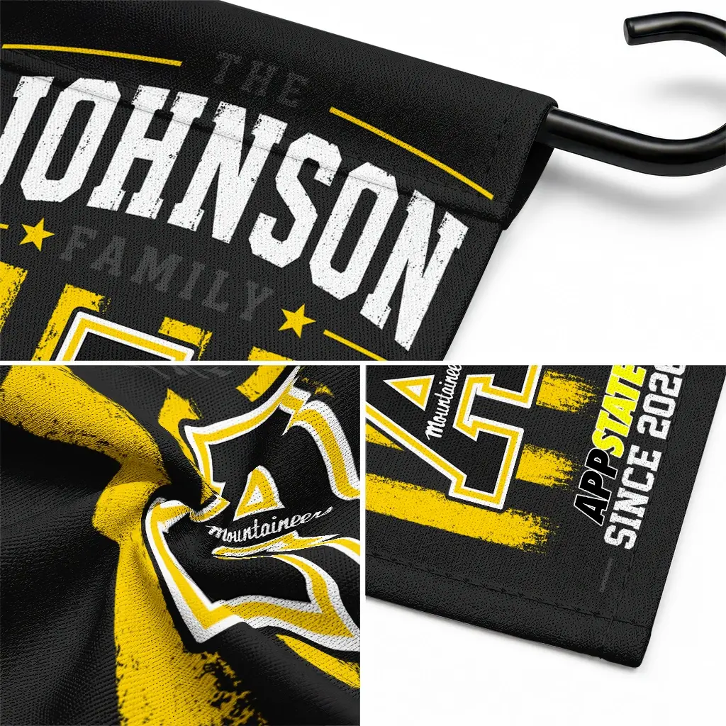 Appalachian State Mountaineers Garden Flag Custom Distressed Stripes Black Latest Model Appalachian State Mountaineers Garden Flag Custom Distressed Stripes Black Latest Model