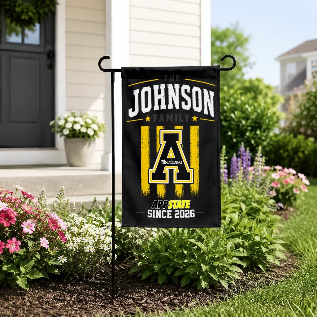 Appalachian State Mountaineers Garden Flag Custom Distressed Stripes Black New Arrival Appalachian State Mountaineers Garden Flag Custom Distressed Stripes Black New Arrival