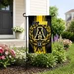 Appalachian State Mountaineers Garden Flag Custom Laurel Wreath Black Best Selling