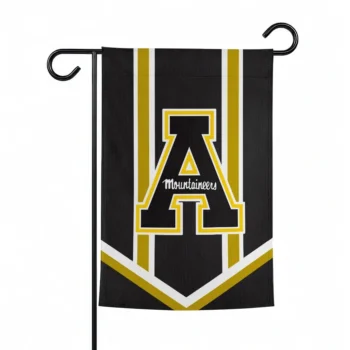 Appalachian State Mountaineers Garden Flag Customized Chevron Stripes Black Best Selling