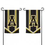 Appalachian State Mountaineers Garden Flag Customized Chevron Stripes Black Best Selling