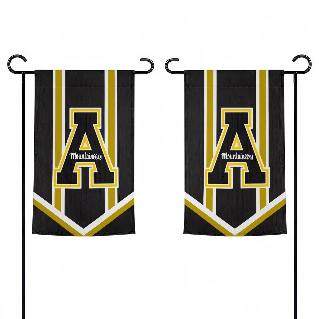 Appalachian State Mountaineers Garden Flag Customized Chevron Stripes Black Fashion Forward Appalachian State Mountaineers Garden Flag Customized Chevron Stripes Black Fashion Forward