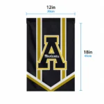 Appalachian State Mountaineers Garden Flag Customized Chevron Stripes Black Best Selling