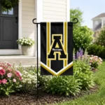 Appalachian State Mountaineers Garden Flag Customized Chevron Stripes Black Best Selling