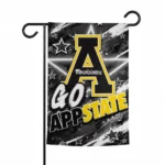 Appalachian State Mountaineers Garden Flag Personalized Glowing Star Black Best Selling