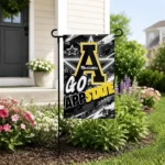Appalachian State Mountaineers Garden Flag Personalized Glowing Star Black Best Selling