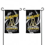 Appalachian State Mountaineers Garden Flag Personalized Swirl Vortex Black Best Selling