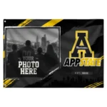 Appalachian State Mountaineers House Flag Custom Framed Photo Black Best Selling
