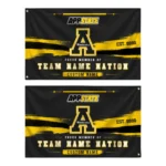 Appalachian State Mountaineers House Flag Customized Brushed Streaks Black Best Selling