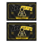 Appalachian State Mountaineers House Flag Customized Ornate Border Black Best Selling