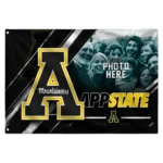 Appalachian State Mountaineers House Flag Personalized Diagonal Stripes Black Best Selling
