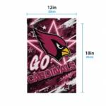 Arizona Cardinals Garden Flag Custom Glowing Star Red Best Selling