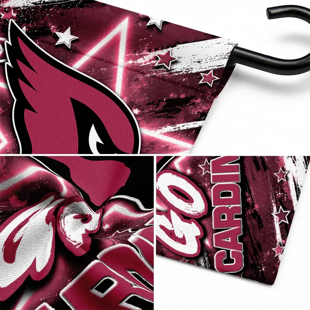 Arizona Cardinals Garden Flag Custom Glowing Star Red Latest Model Arizona Cardinals Garden Flag Custom Glowing Star Red Latest Model