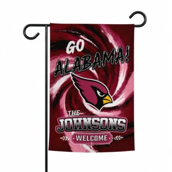 Arizona Cardinals Garden Flag Custom Swirl Vortex Red Best Selling
