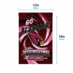 Arizona Cardinals Garden Flag Custom Swirl Vortex Red Best Selling