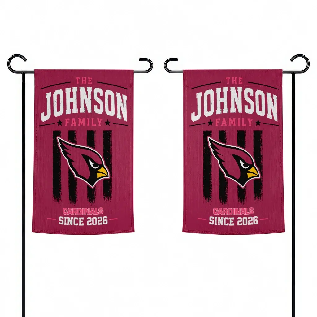 Arizona Cardinals Garden Flag Customized Distressed Stripes Red Fashion Forward Arizona Cardinals Garden Flag Customized Distressed Stripes Red Fashion Forward