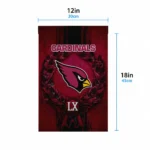 Arizona Cardinals Garden Flag Customized Laurel Wreath Red Best Selling