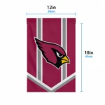 Arizona Cardinals Garden Flag Personalized Chevron Stripes Red Best Selling