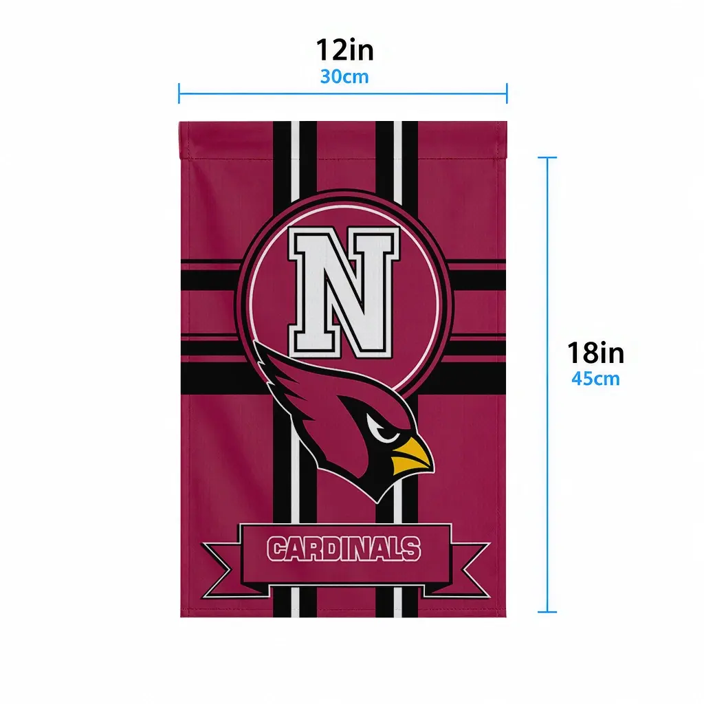 Arizona Cardinals Garden Flag Personalized Circle Medallion Red High Quality Arizona Cardinals Garden Flag Personalized Circle Medallion Red High Quality