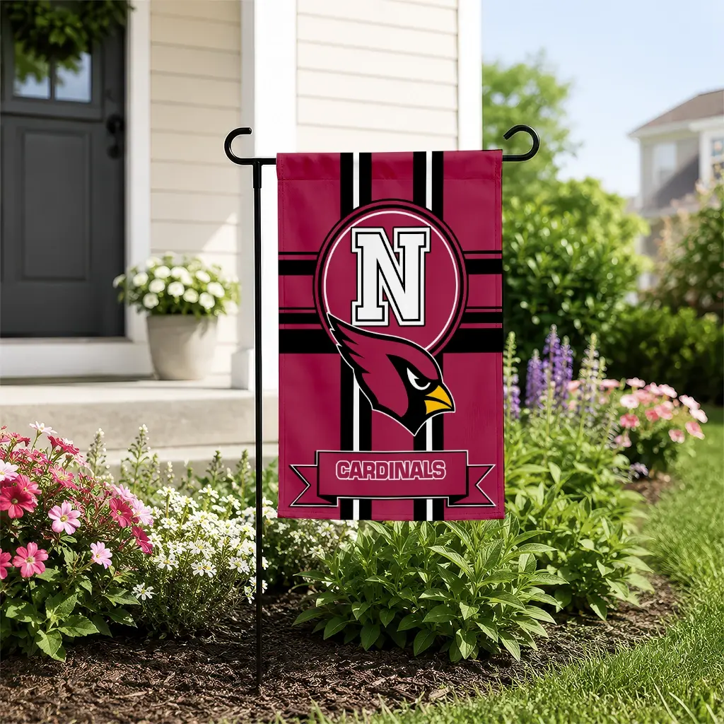 Arizona Cardinals Garden Flag Personalized Circle Medallion Red New Arrival Arizona Cardinals Garden Flag Personalized Circle Medallion Red New Arrival
