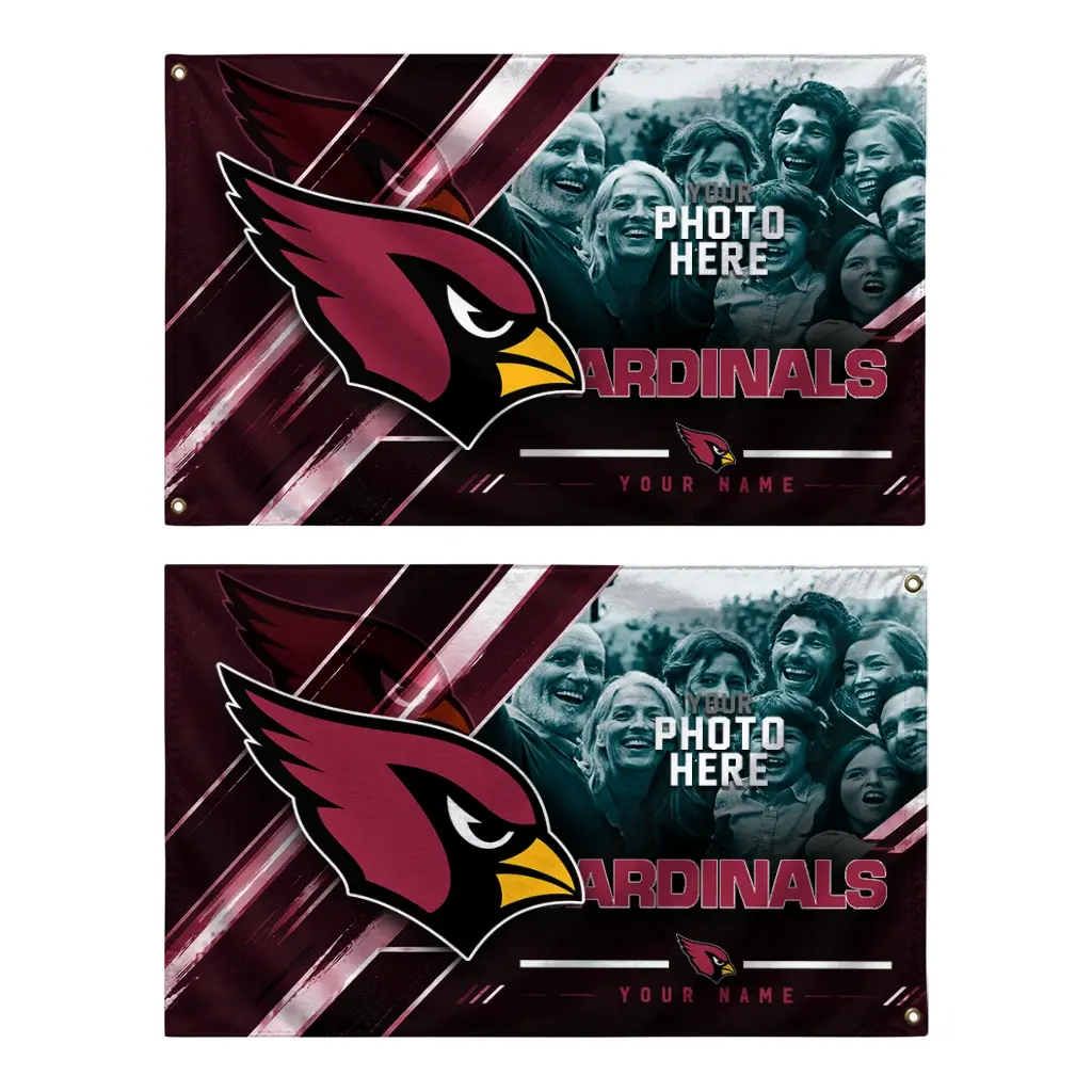 Arizona Cardinals House Flag Custom Diagonal Stripes Red Fashion Forward Arizona Cardinals House Flag Custom Diagonal Stripes Red Fashion Forward