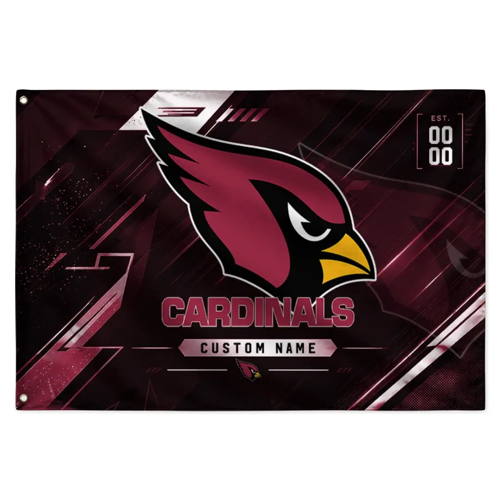 Arizona Cardinals House Flag Customized Speed Slashes Red Best Selling Arizona Cardinals House Flag Customized Speed Slashes Red Best Selling