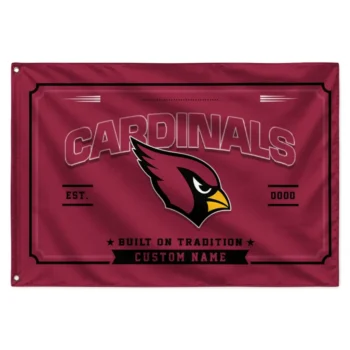 Arizona Cardinals House Flag Personalized Ornate Border Red Best Selling
