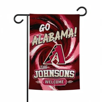 Arizona Diamondbacks Garden Flag Custom Swirl Vortex Red Best Selling