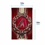 Arizona Diamondbacks Garden Flag Customized Laurel Wreath Red Best Selling