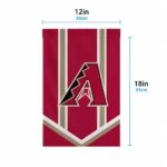 Arizona Diamondbacks Garden Flag Personalized Chevron Stripes Red Best Selling