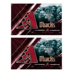 Arizona Diamondbacks House Flag Custom Diagonal Stripes Red Best Selling