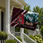 Arizona Diamondbacks House Flag Custom Diagonal Stripes Red Best Selling