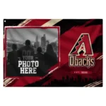Arizona Diamondbacks House Flag Customized Framed Photo Red Black Best Selling