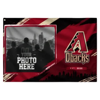 Arizona Diamondbacks House Flag Customized Framed Photo Red Black Best Selling