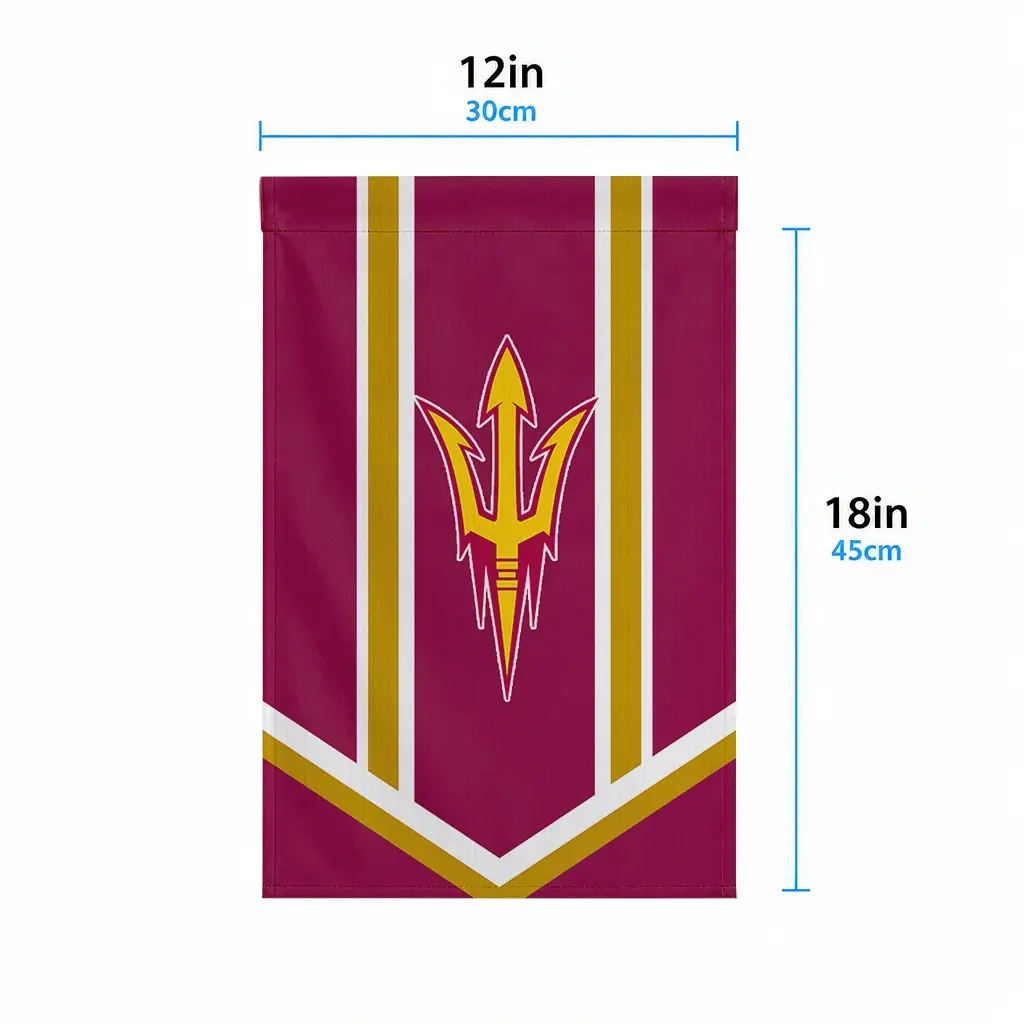 Arizona State Sun Devils Garden Flag Customized Chevron Stripes Maroon High Quality Arizona State Sun Devils Garden Flag Customized Chevron Stripes Maroon High Quality