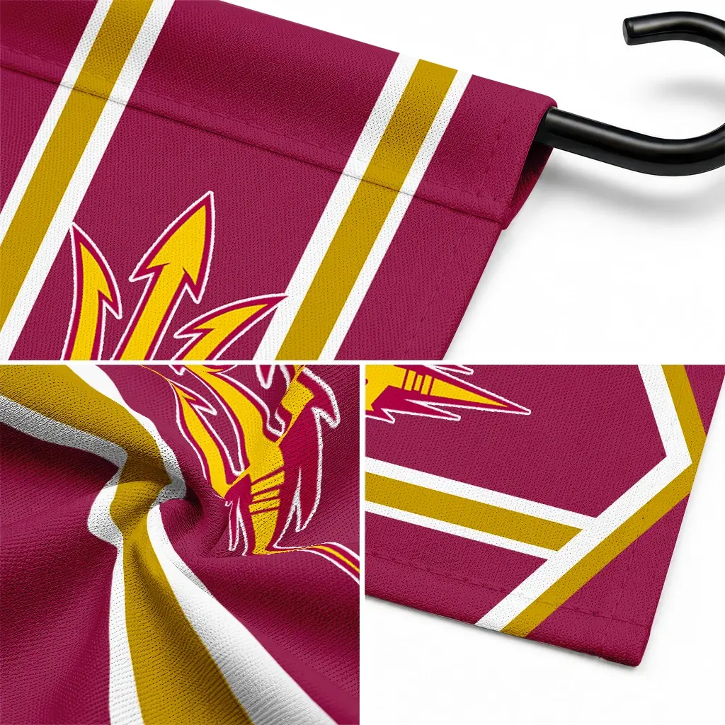 Arizona State Sun Devils Garden Flag Customized Chevron Stripes Maroon Latest Model Arizona State Sun Devils Garden Flag Customized Chevron Stripes Maroon Latest Model
