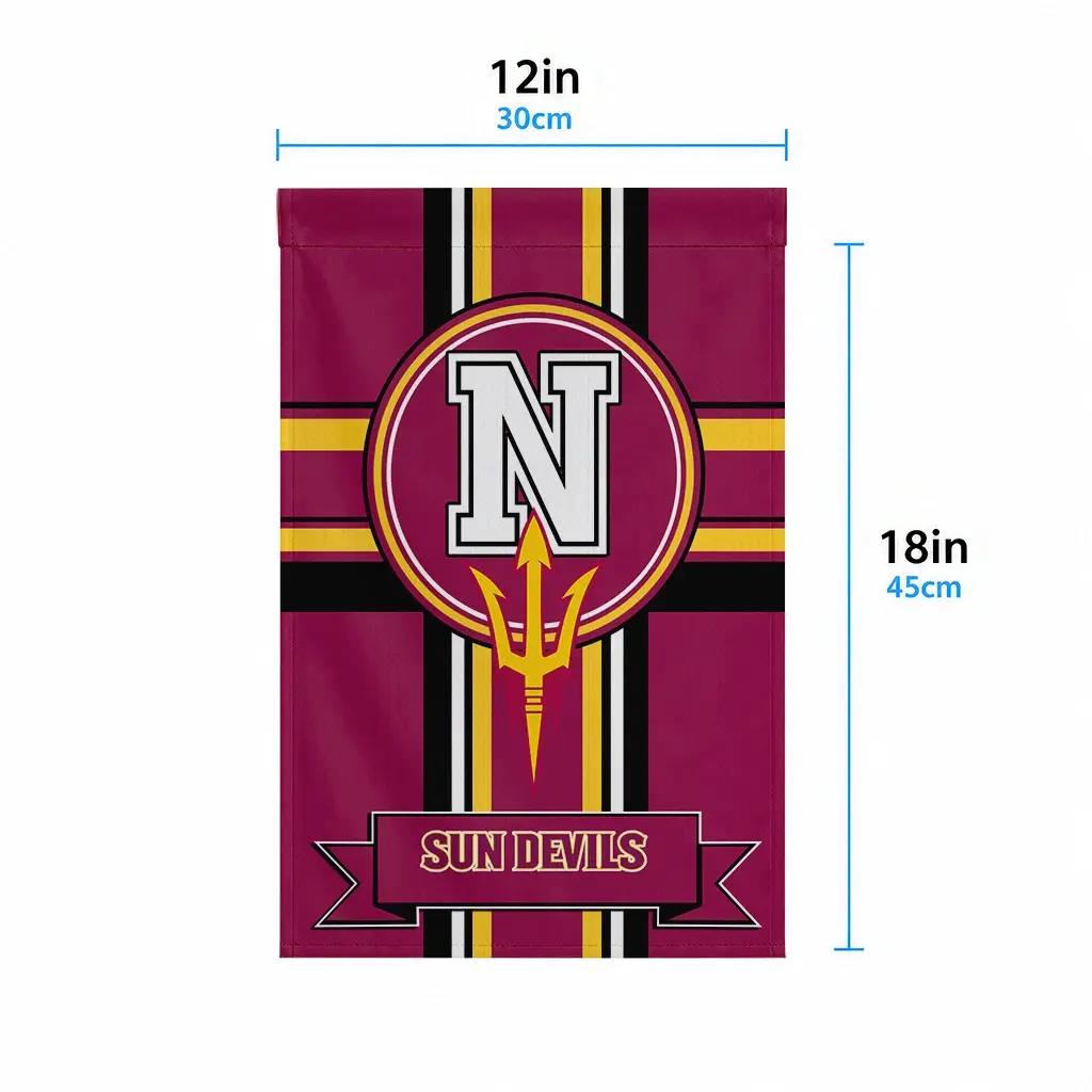 Arizona State Sun Devils Garden Flag Customized Circle Medallion Maroon High Quality Arizona State Sun Devils Garden Flag Customized Circle Medallion Maroon High Quality