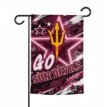 Arizona State Sun Devils Garden Flag Personalized Glowing Star Maroon Best Selling