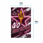 Arizona State Sun Devils Garden Flag Personalized Glowing Star Maroon Best Selling