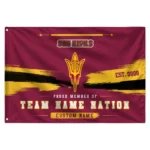 Arizona State Sun Devils House Flag Customized Brushed Streaks Maroon Best Selling